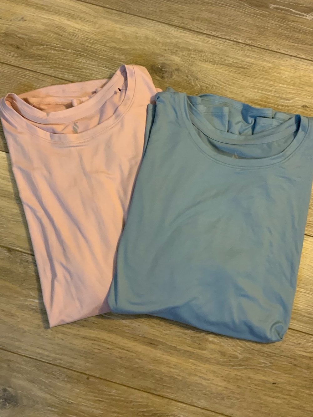 Skechers Light Pink and Light Blue Short Sleeve Tees